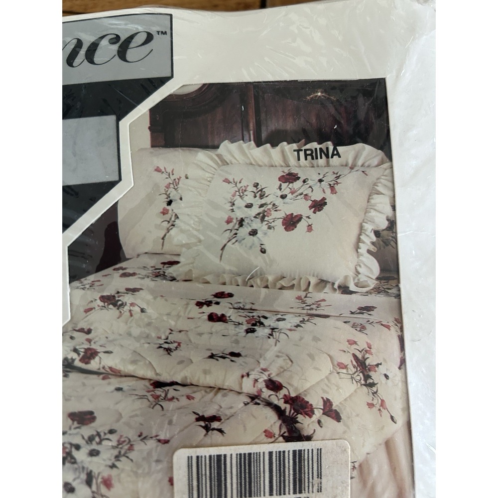 Vintage Performance Springs Twilite Trina Floral Sheet Set Floral No Iron - Picture 2 of 3